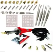 Wood Burning Pen Set Wood Burning Soldering Chiseled Tips and Tweezers