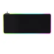 Super Large RGB LED Light USB Game Mouse Pad Natural Rubber Illuminated Non slip Table Pad 800mm*300mm*3
