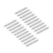 20pcs Watch Band Pin 10mm Stainless Steel Spring Bar Pins 1.2mm Dia.