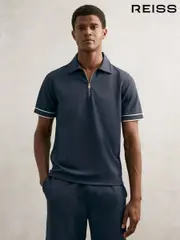 Reiss Airforce Blue Zain Polo Shirt (H39810) | $155