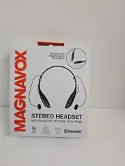 NEW Magnavox Black Stereo Headset Bluetooth Wireless Hands-Free