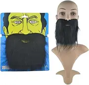 Funny Cosplay Beards Mustaches Set 4pcs Realistic Comfortable for Parties Masquerade Balls