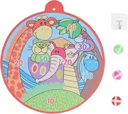 Yardwe Sticky Ball Sucker Suckers Darts Puzzle Plaything Plate Cartoon Educational Plaything Board Plaything Non-Woven Fabric Blue