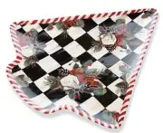 MACKENZIE CHILDS SCOTTISH BOUQUET COOKIE PLATE - NIB