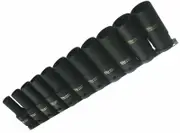 SP Tools SP20360 - 11 Piece 1/2" Deep Impact Socket Set 6-Point Metric