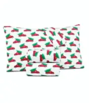 Martha Stewart Collection Printed Cotton Flannel 4-Pc Full Sheet Set 100% Cotton