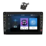 2Din Android 12 Radio Car GPS Navigation Multimedia Player 8in W/Free Camera (for: Audi)