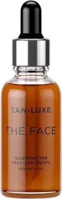 Tan Luxe the FACE Self Tan Drops, Medium/Dark (30 Ml) Add Tanning Drops to Sk...