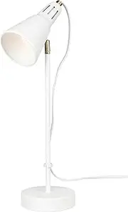 Brilliant Hollis 40W Metal Table Lamp, White