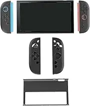 TPU+PC Protective Skin Shell Case Cover for Switch2 Controller Protective Cover, Hock-Absorbing Anti-Scratch Protective Sleeve for Switch2 Controller Skin, for Switch2 Accessories (Black)