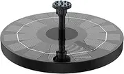 Outdoor Water Feature Solar Powered Bird Bath Fountain Pump 2.5W Solar Panel Kit Water Pump Outdoor Watering Submersible Pump For Pond Fountain Supplies(B16)