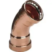 Viega PROPRESS WATER ELBOW 45-Degree 1600kPa Female, Copper- 80mm Or 100mm