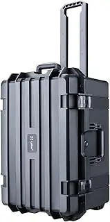 Lykus HC-6030 Large Waterproof Hard Case with Wheels and Customizable Foam, Interior Size 23.5x16.8x10.7 inch, Suitable for Large Electronic Equipment and More