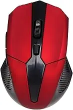 KOMBIUDA Wireless Mouse Lightweight Laptop Game Mouse with Ergonomic Design for Home Use and Festivals Portable Touch Function Chic Red Color