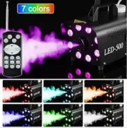 Holiday EDC Dance Club Rave Party Halloween RGB LED Remote Fog Smoke Machine