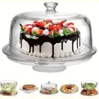 Transparent Cupcake Tray Acrylic Dessert Plate Cake Display Stand Nuts