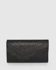 Black Mila Arrow Clutch Bag