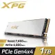 ADATA威剛XPG GAMMIX S70 PRO 1TB Gen4x4 PCIe M.2 SSD固態硬碟《白》