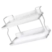 Spice Jars Double Shelf Multifunctional Storage Rack Shelves
