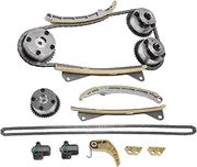 X AUTOHAUX Timing Chain Kit for Hyundai Azera for Genesis Santa Fe for Kia K900 Sorento Stinger 3.3L No.243703CGA0 1 Set