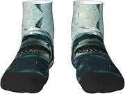 [YANYU] Shark Cum Print Workout Everyday Socks For Men And Women All Seasons Comfortable Adult Socks