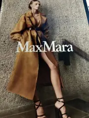 2024 Print Ad Of Supermodel Bibi Breslin For MaxMara. 8 X11