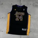 【KOBE BRYANT】【92%新】【LA湖人】【ADIDAS電繡】小飛俠 老大 曼巴  好萊塢 NBA球衣YXL