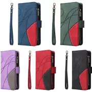 Splice Leather Zipper Wallet Phone Case For OnePlus Nord N20 CE 2 Ace Pro 10T 1+