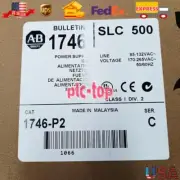 New Factory Sealed AB 1746-P2 SER C SLC 500 Chassis Power Supply PLC 1746P2