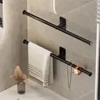 35/45/55cm Towel Rack Towel Hanger Bath Towel Holder Wall Hanging Shelf Kitchen