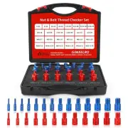 Nut and Bolt Thread Checker - 26 PCS Nut and Bolt Gauges Individually Housed ...