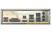 For Gigabyte GA-A75N-USB3 Shield IO I/O Rear Baffle Backplate Motherboard