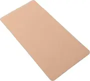 Tofficu Dual Sided PU Desk Pad Blotter Large Office Home Mat Stylish Cork PU Protector Non Slip Keyboard Mouse Surface with Strap for Writing Organizing