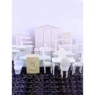 沙盤建筑模型材料配景剖面戶型 室內家具套裝系列模型白色 1:50
