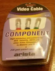 Arista 6ft. Component Video Cable Brand New in Original Package.
