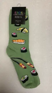 New Ladies Sushi Funky Socks Sock Size 9-11 Shoe Size 4-10