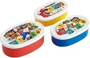 Skater SRS3SAG-A Bento Box, Sealed Containers, Storage Containers, Set of 3, Super Mario, 23.9 fl oz (860 ml), Made in Japan