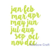 Kaisercraft Decorative Dies - Months