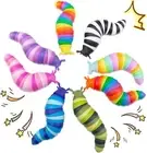 8-Pcs Fidget Toys, Slug Design, Anxiety Relief, Sensory Toys for Kids
