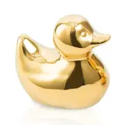 Home Decor Golden Ceramic Duck Figurines, Home Decor Animal Sculptures and St...