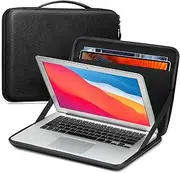 FINPAC Hard Laptop and Tablet Sleeve Case for 13.6-inch MacBook Air M3 A3113 2024, 14-inch MacBook Pro M3/M2/M1 2023-2021, 13.3'' MacBooK, Shockproof Briefcase with Pocket for Surface Laptop, Black