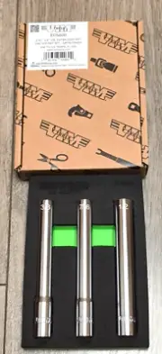 VIM Tools 3pc 3/8" dr 6 pt Extra Deep SAE Socket Set 3/8, 7/16 & 1/2 #EDS600