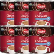 NEW 6 Pack Nestle Instant Hot Chocolate Complete Mix 2kg Can BULK