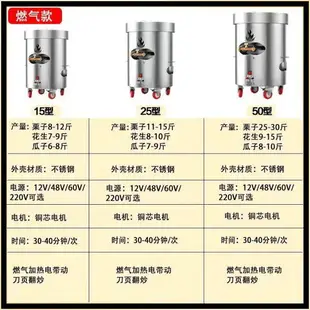 燃氣炒貨機商用小型炒板栗機全自動擺攤瓜子花生電熱糖炒栗子機器