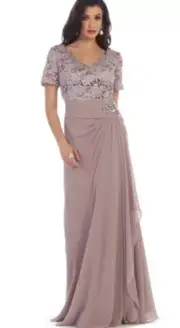La Vie Royal Queen Collection-1229. Color--Mauve--Size XL-MOB