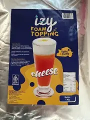 Cheese Foam Topping Powder By IZY 1 KG Sealed Foil Bag Non Diary