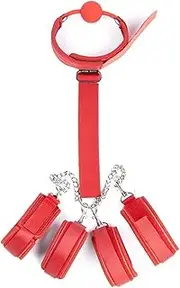 Sex Bondage Open Mouth Ball Gag Handcuffs Fetish bdsm Bondage Harness Adult Sex Toys For Couples for Couples on Bed Restraints Toys