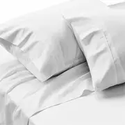500TC Ramca Queen Sheet Set White Egyptian Cotton – 4 Piece Bedding