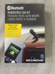 Bluetooth Handsfree Car Kit Scosche Plug & Play Into your MP3 or AUX Input