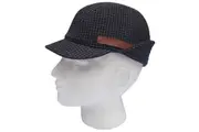 KANGOL Angle Tweed Havelock Hat - BLACK K0741LX Winter Wool Earlap MADE IN ITALY - S